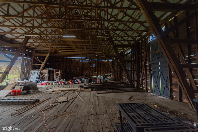 view of attic