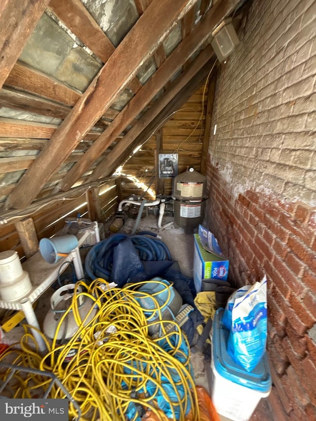 view of attic