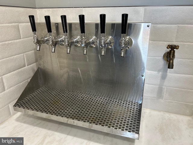 interior details featuring sink