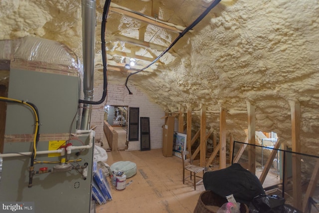 view of attic