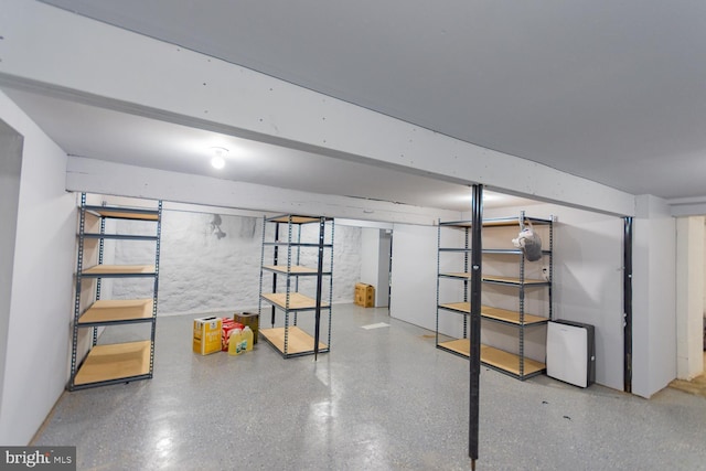 view of basement