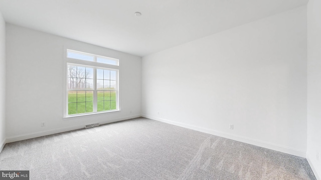 unfurnished room with carpet