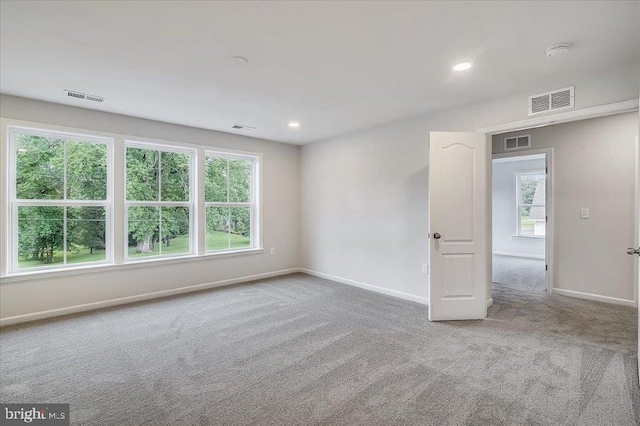 empty room with light carpet