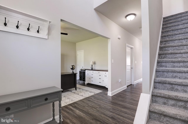 interior space featuring hardwood / wood-style flooring