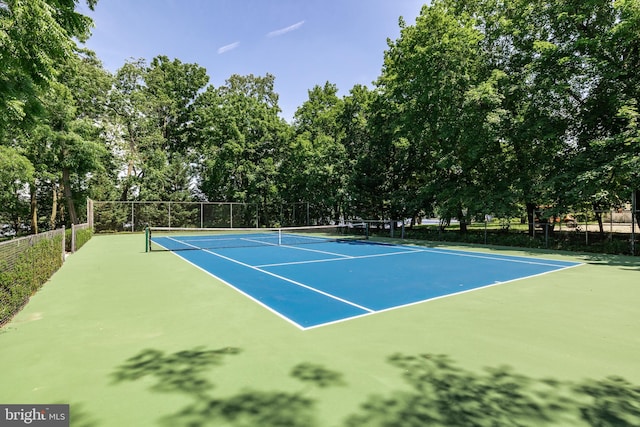 view of tennis court