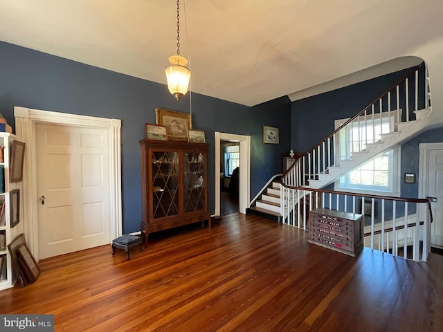 interior space with wood-type flooring