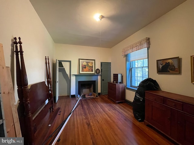 office featuring dark hardwood / wood-style floors