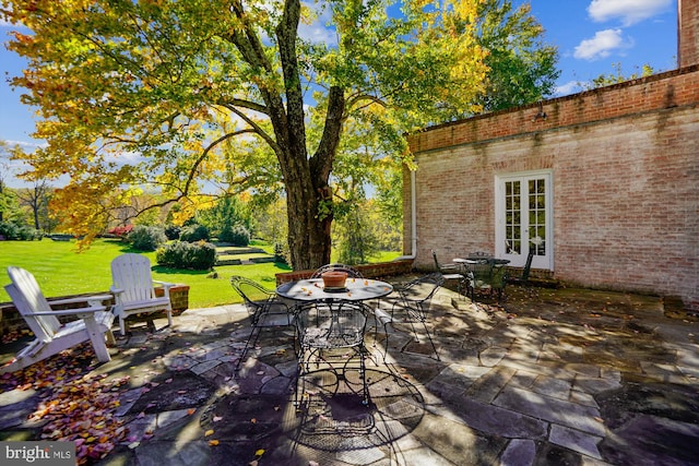 view of patio / terrace with french doors