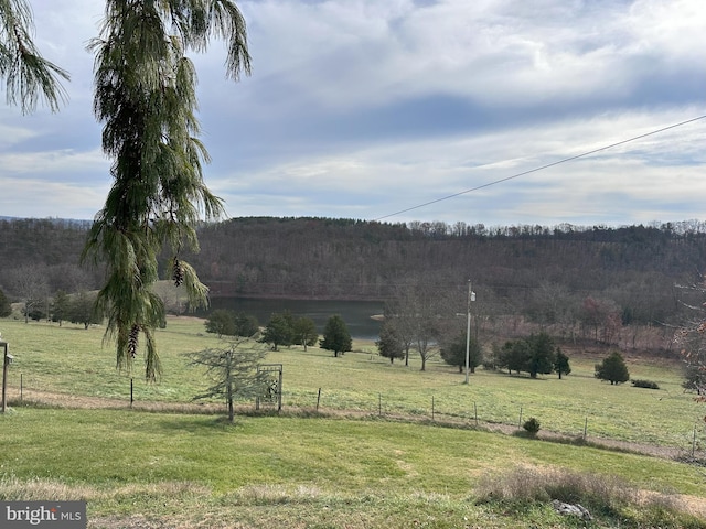 property view of mountains with a rural view