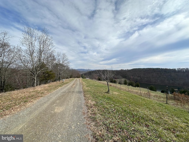 view of street featuring a rural view