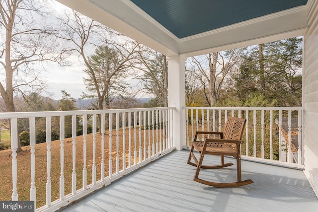 balcony with covered porch