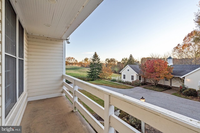 view of balcony