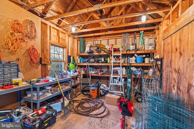 view of storage room