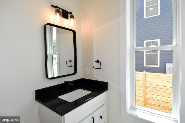 bathroom with vanity