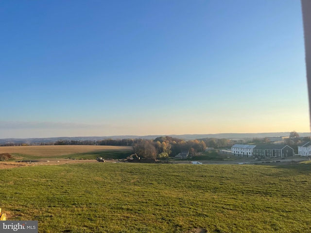 mountain view with a rural view