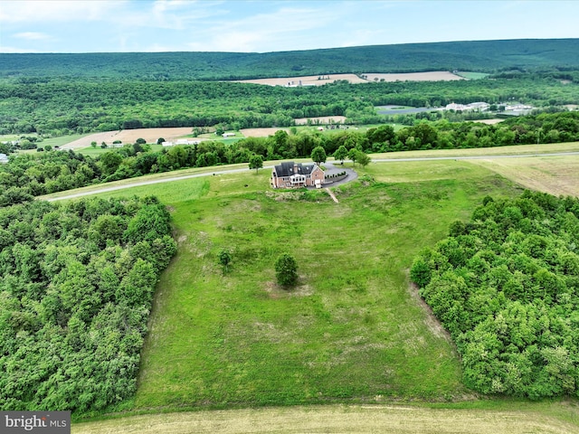 view of aerial view