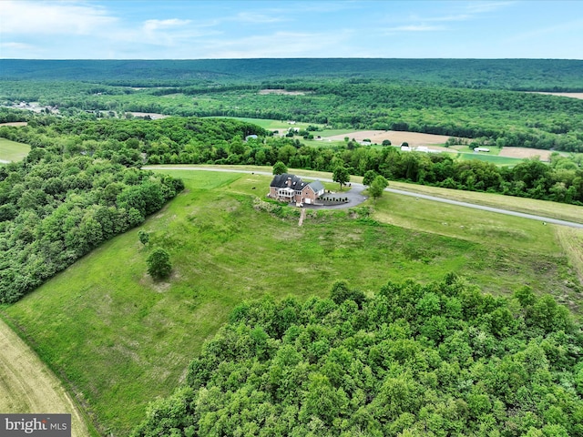 view of aerial view