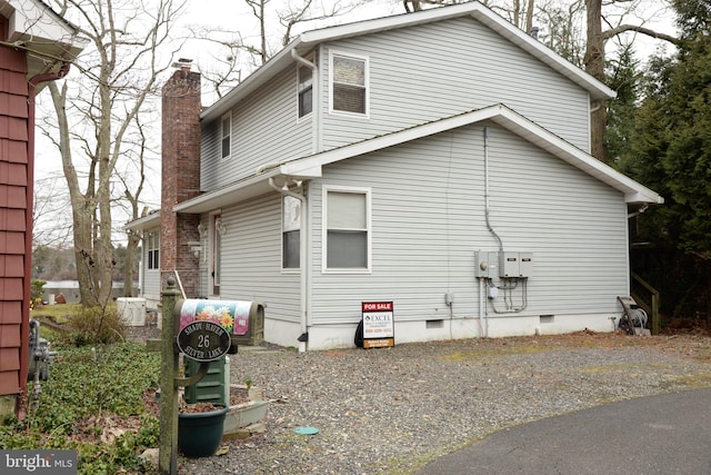 view of home's exterior