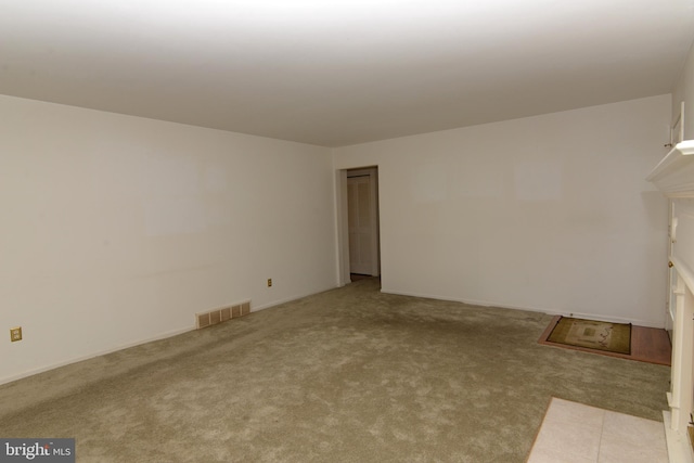 empty room with light carpet