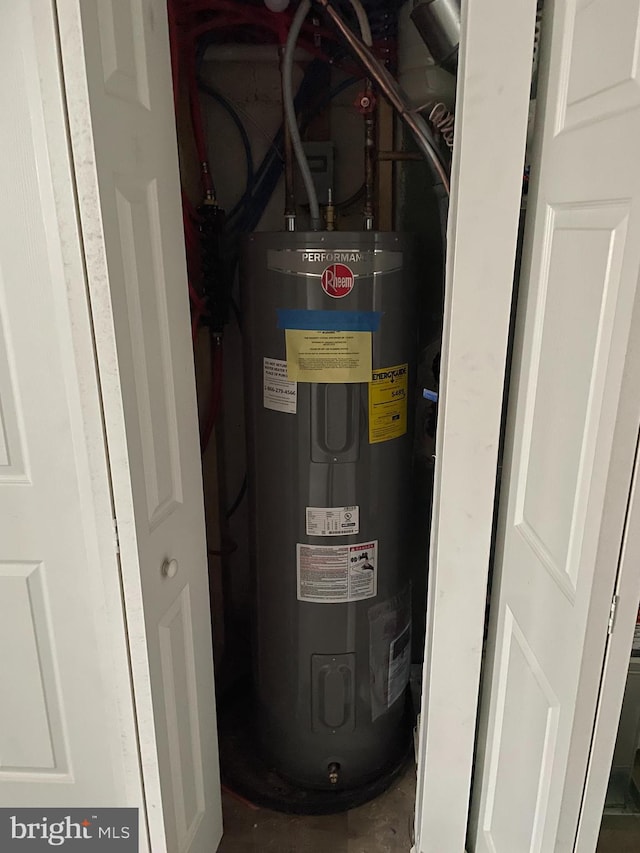 utilities featuring electric water heater