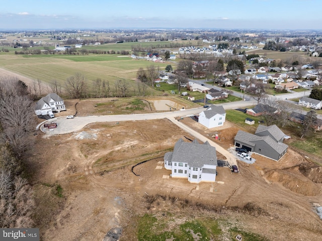 drone / aerial view featuring a rural view