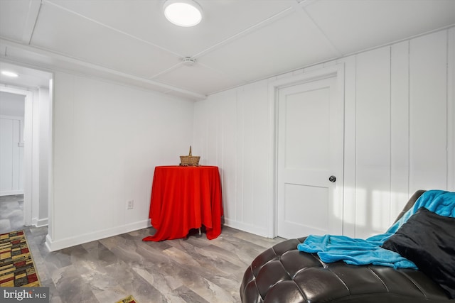 bedroom featuring hardwood / wood-style flooring