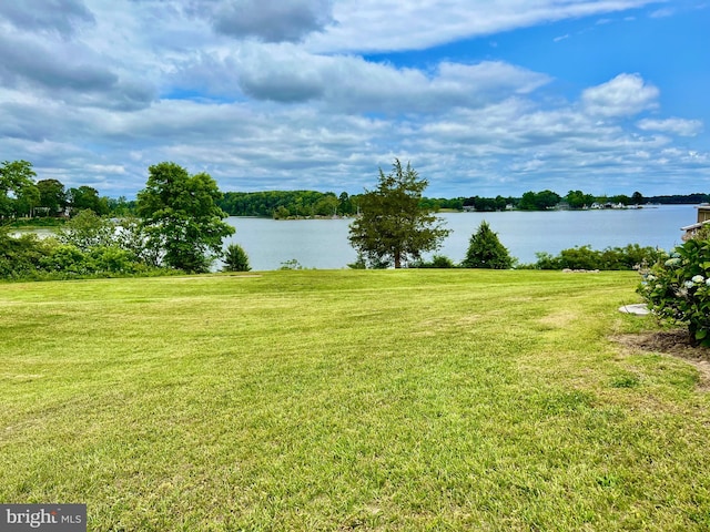 view of property view of water