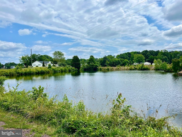 view of property view of water