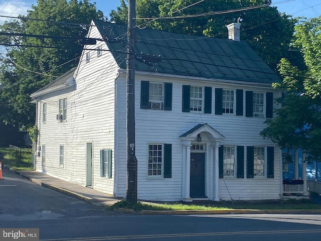 view of colonial home