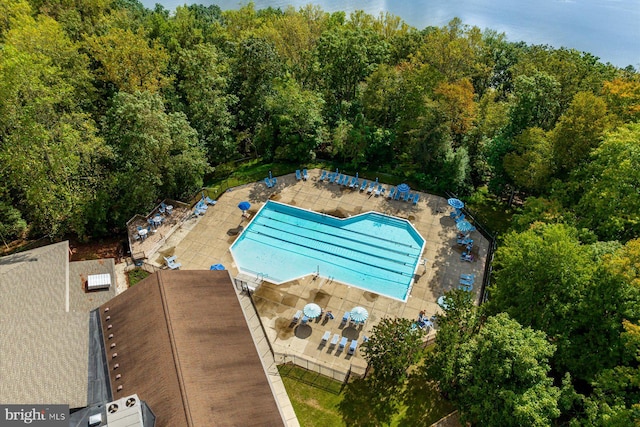 birds eye view of property