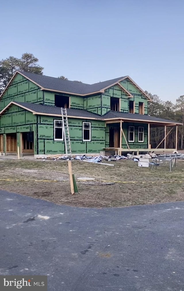 view of property under construction