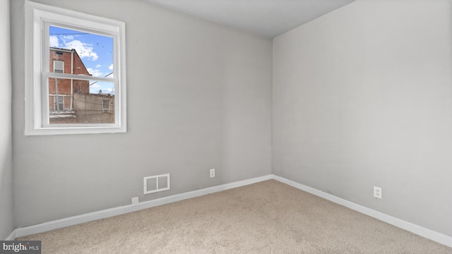 view of carpeted empty room