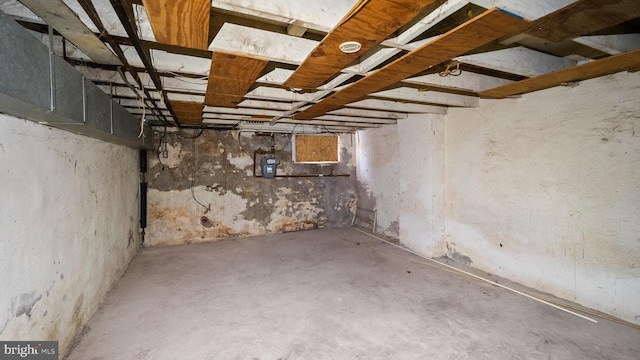 view of basement