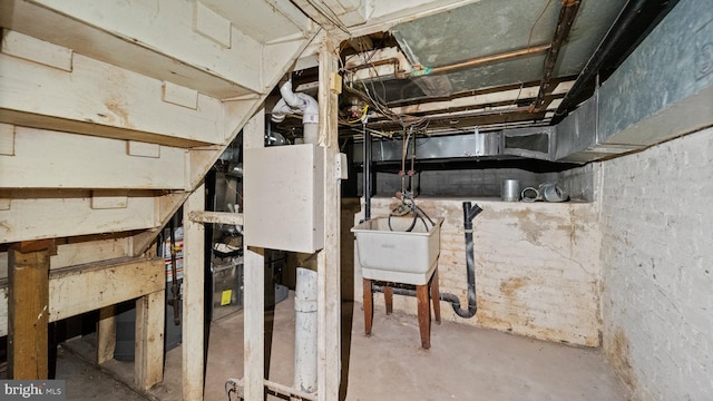 view of basement