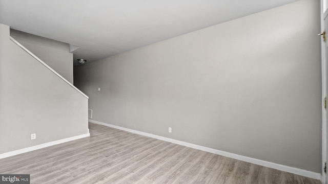 interior space featuring light hardwood / wood-style floors