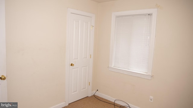 view of carpeted empty room