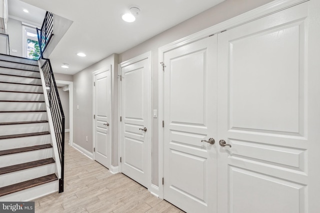 interior space featuring hardwood / wood-style floors