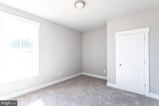 spare room featuring carpet flooring