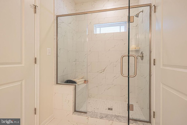 bathroom with walk in shower