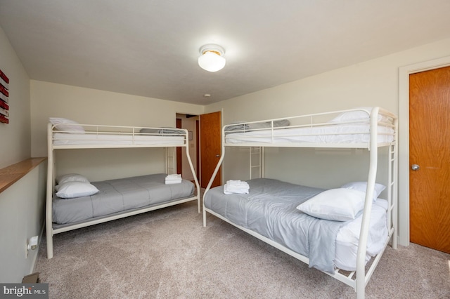 bedroom with carpet floors