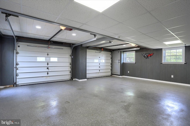 625 Brown Rd, Myerstown, PA 17067 - garage featuring baseboards and wood walls