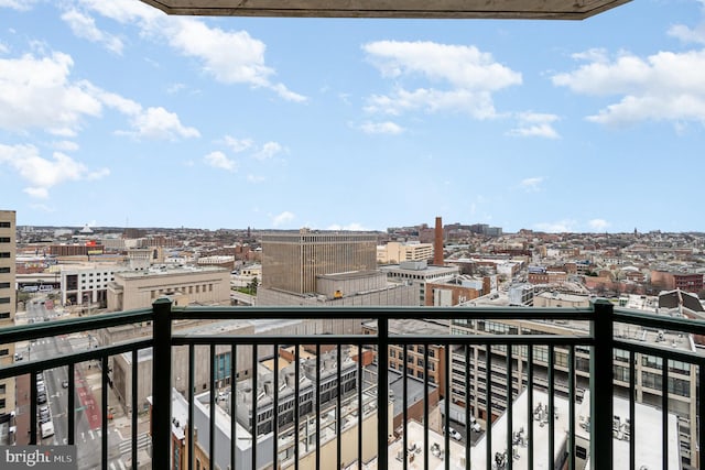 view of balcony