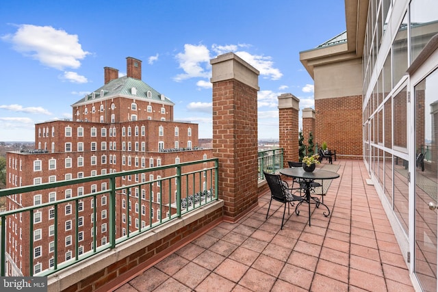 view of balcony