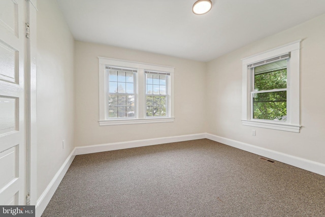 empty room featuring carpet floors