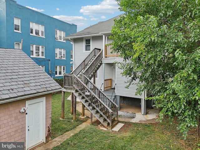 view of back of property