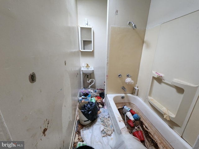 bathroom with a bathtub