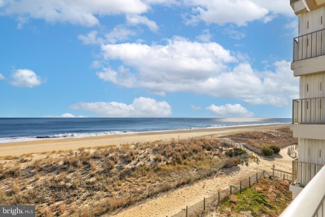 water view featuring a view of the beach