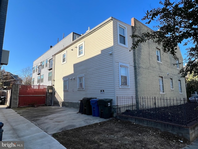 view of back of property