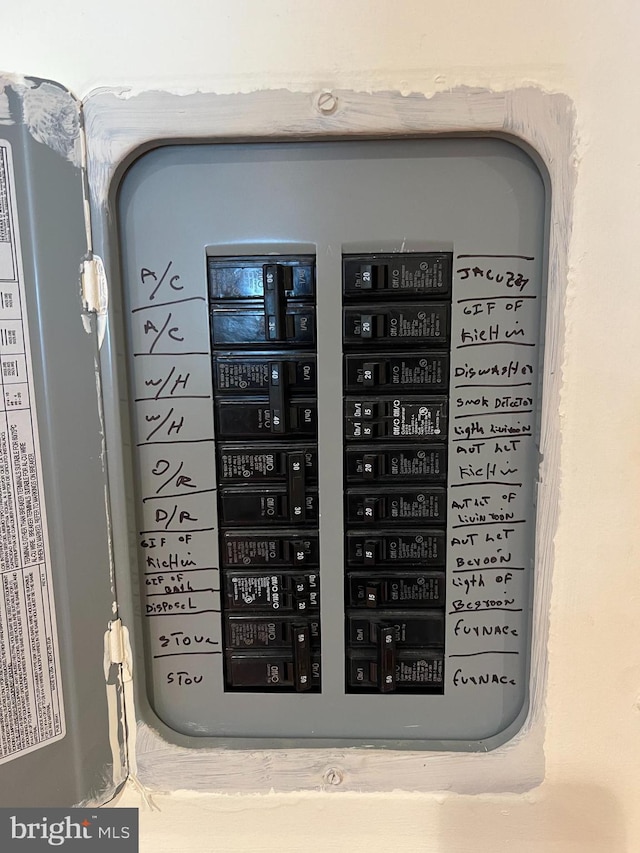 room details with electric panel