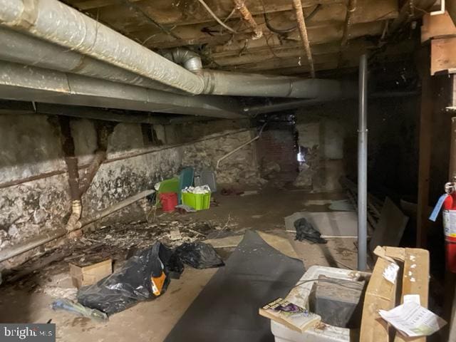 view of basement